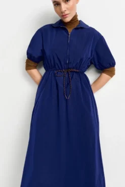 Midikleid mit Hemdkragen