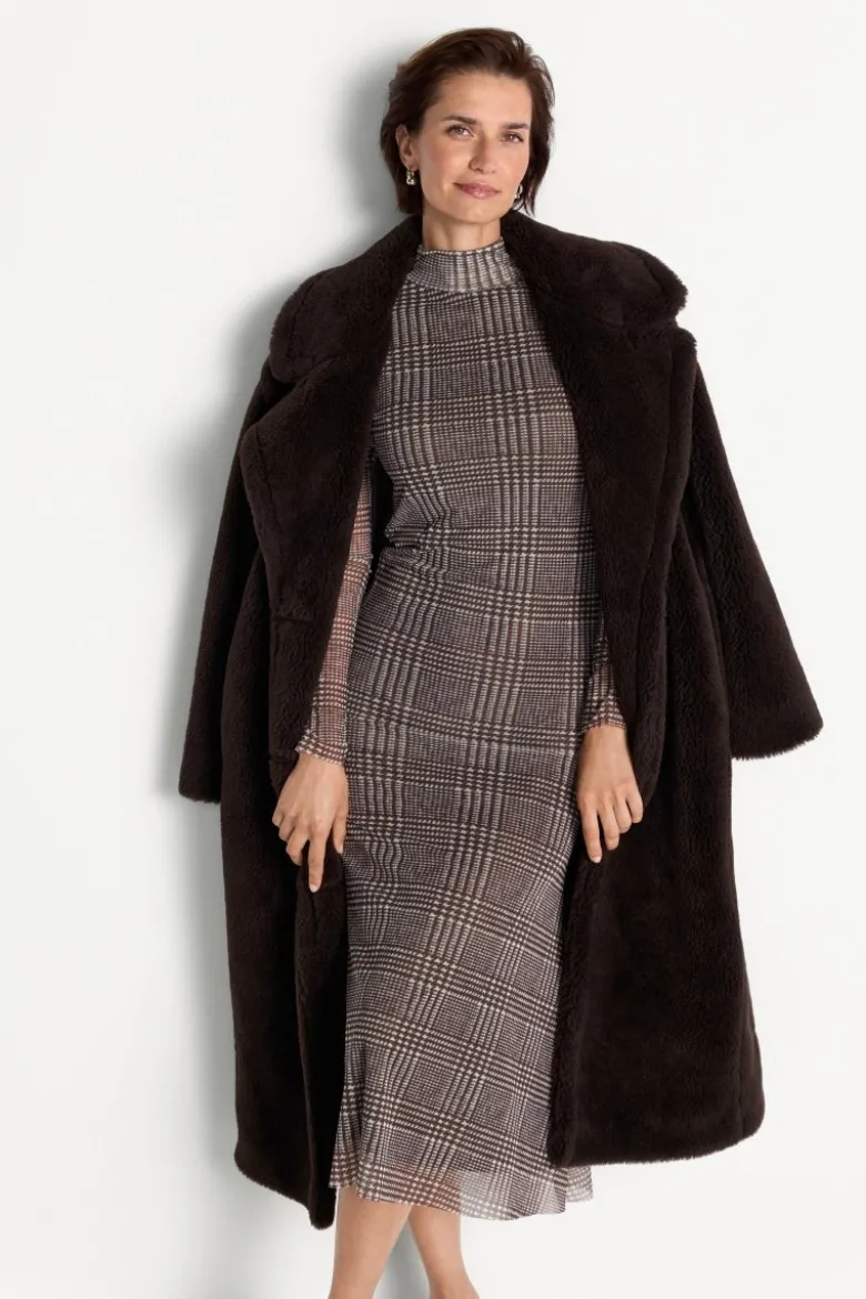 Midikleid mit Karomuster