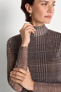 Midikleid mit Karomuster