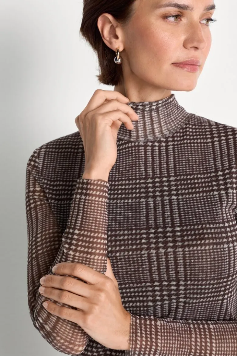 Midikleid mit Karomuster
