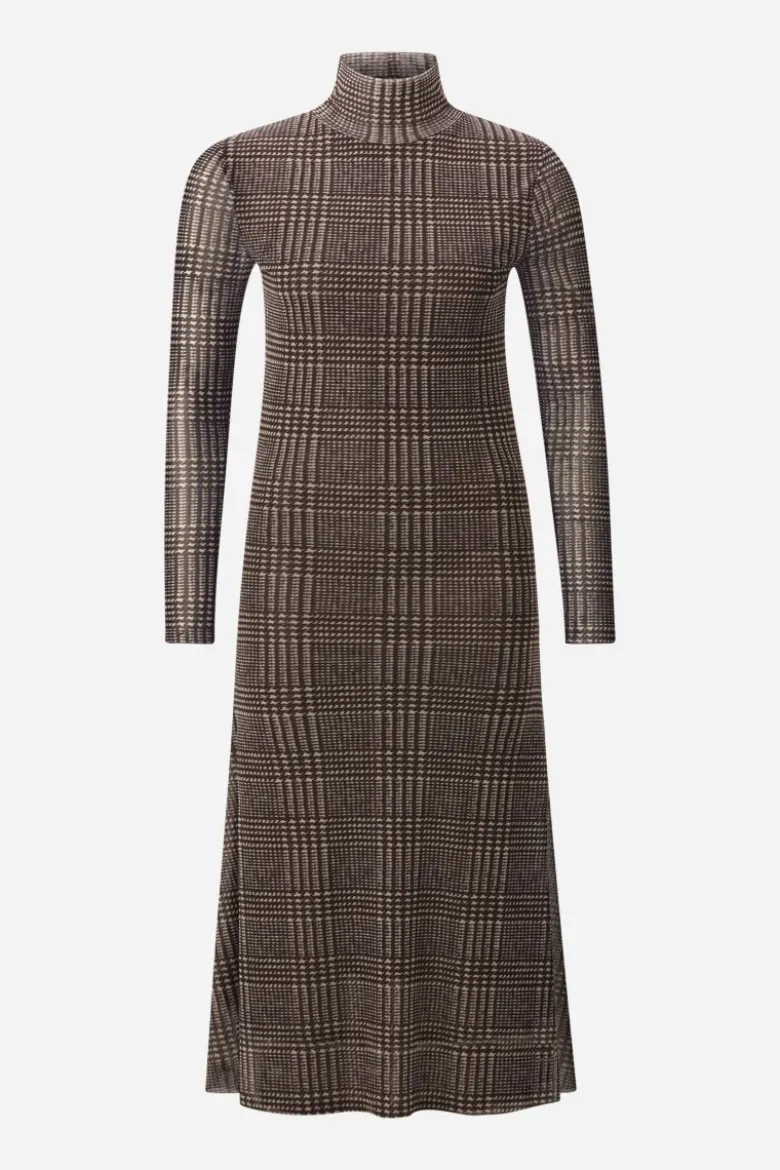 Midikleid mit Karomuster
