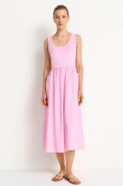 Midikleid mit Taschen