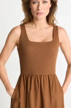 Midikleid mit Taschen
