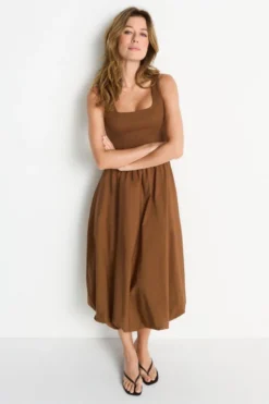 Midikleid mit Taschen