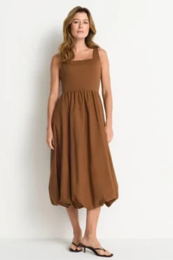 Midikleid mit Taschen