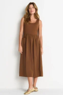 Midikleid mit Taschen