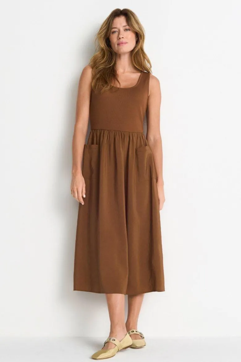 Midikleid mit Taschen
