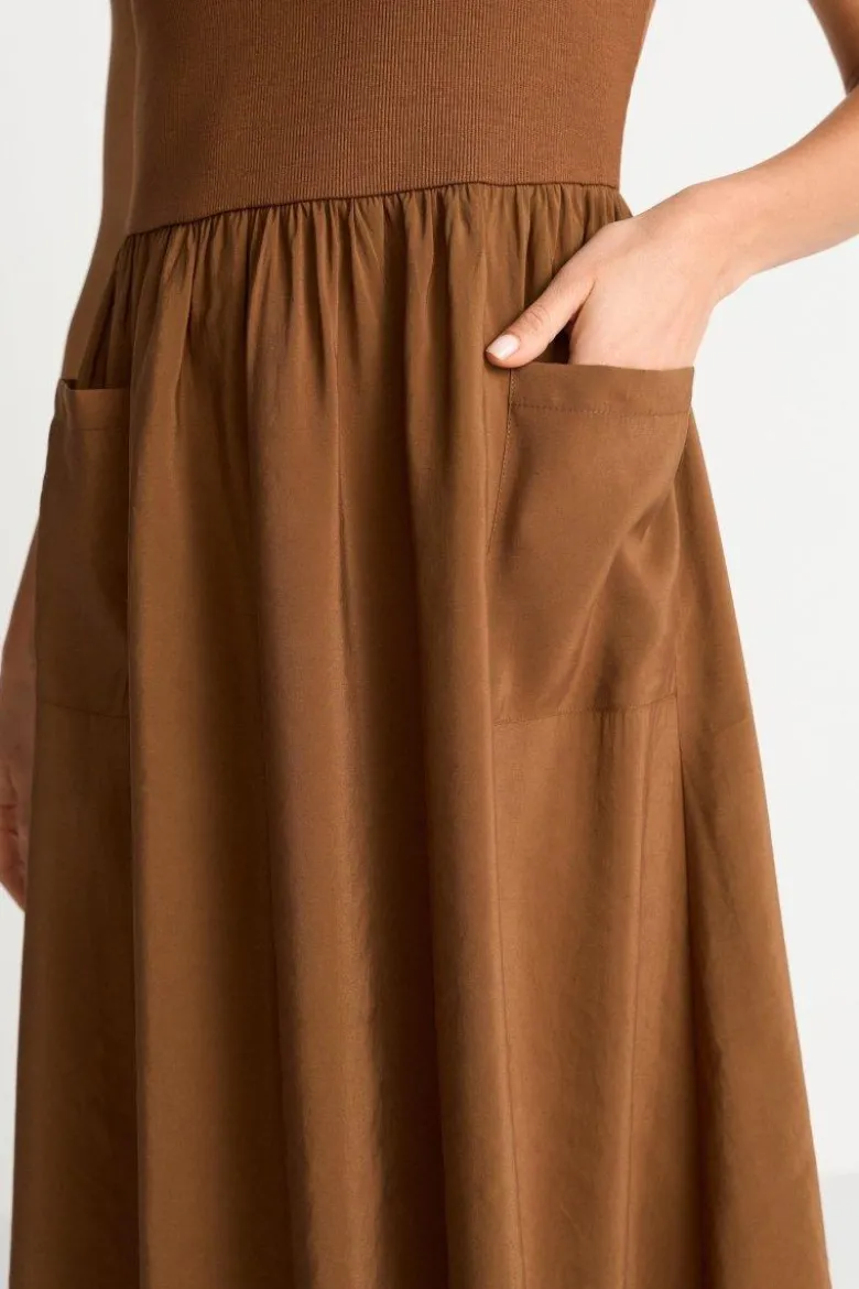 Midikleid mit Taschen