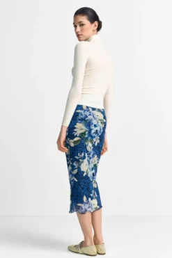 Midirock mit Flowerprint