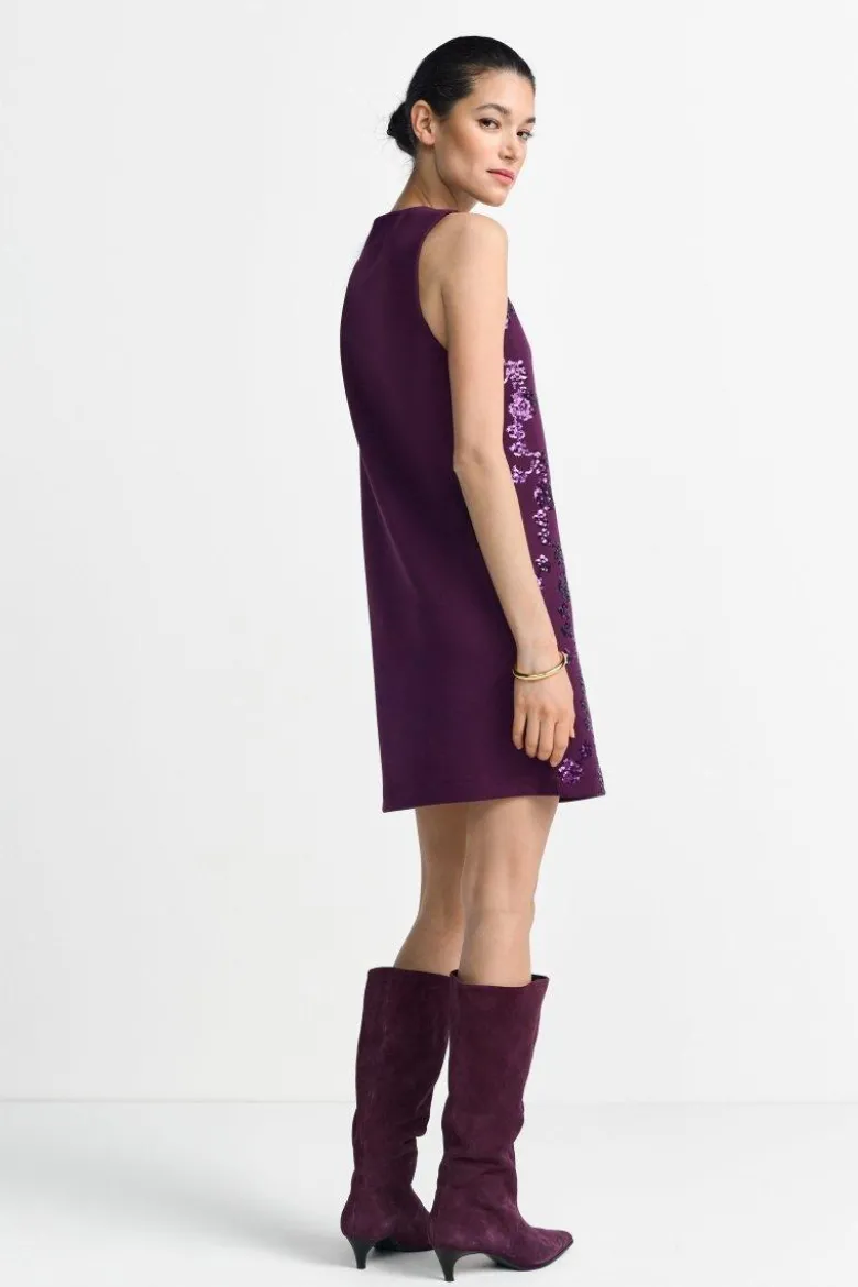 Minikleid mit Paillettenverzierung