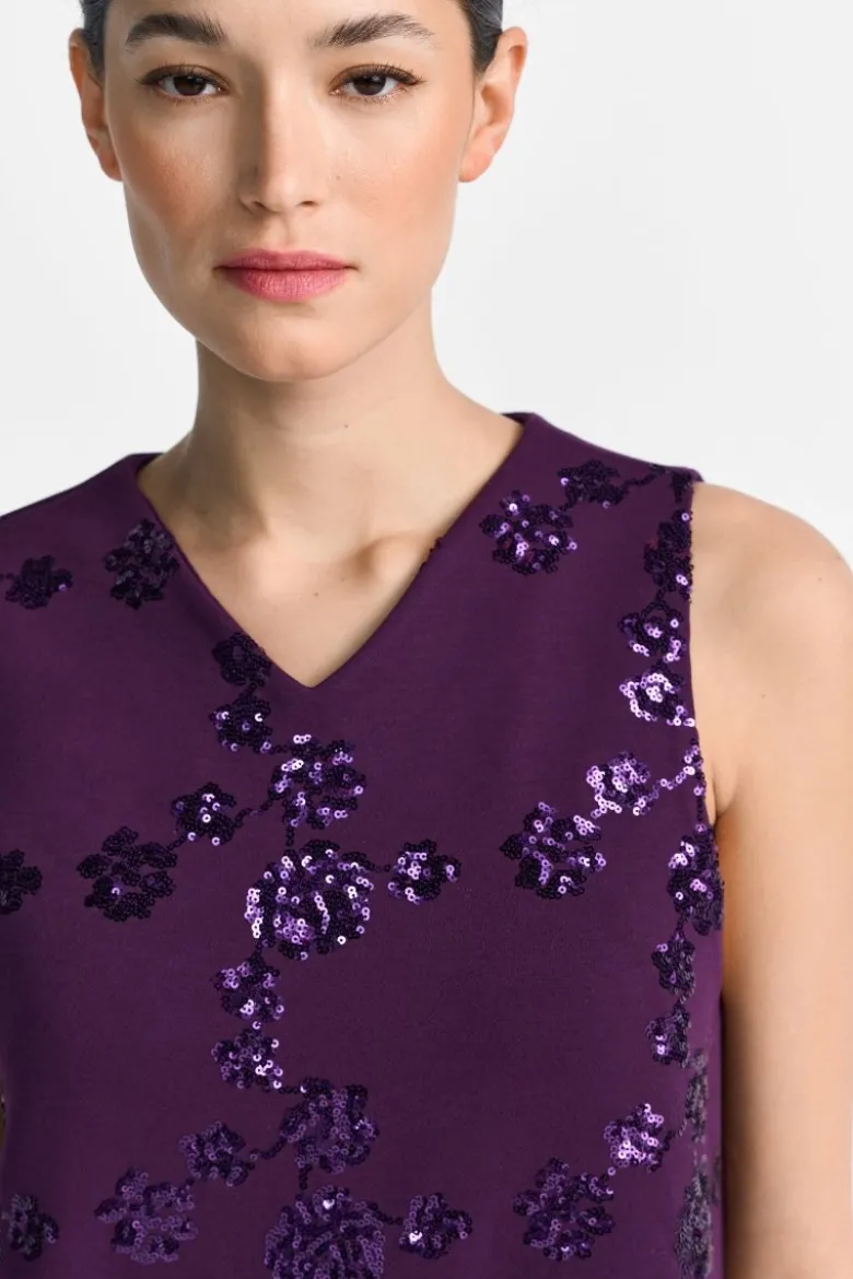 Minikleid mit Paillettenverzierung
