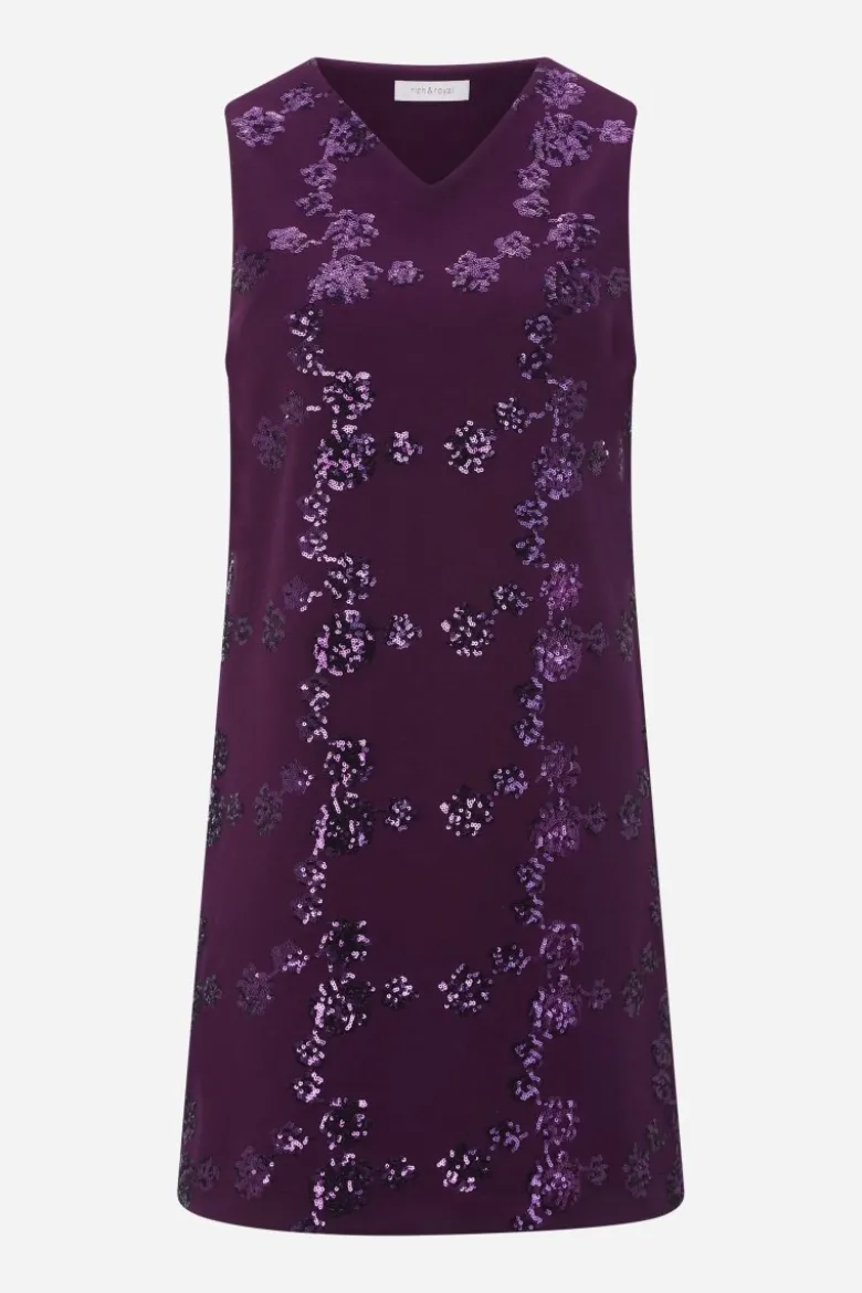 Minikleid mit Paillettenverzierung