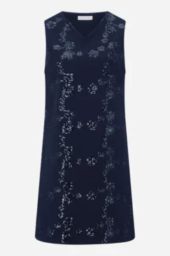 Minikleid mit Paillettenverzierung