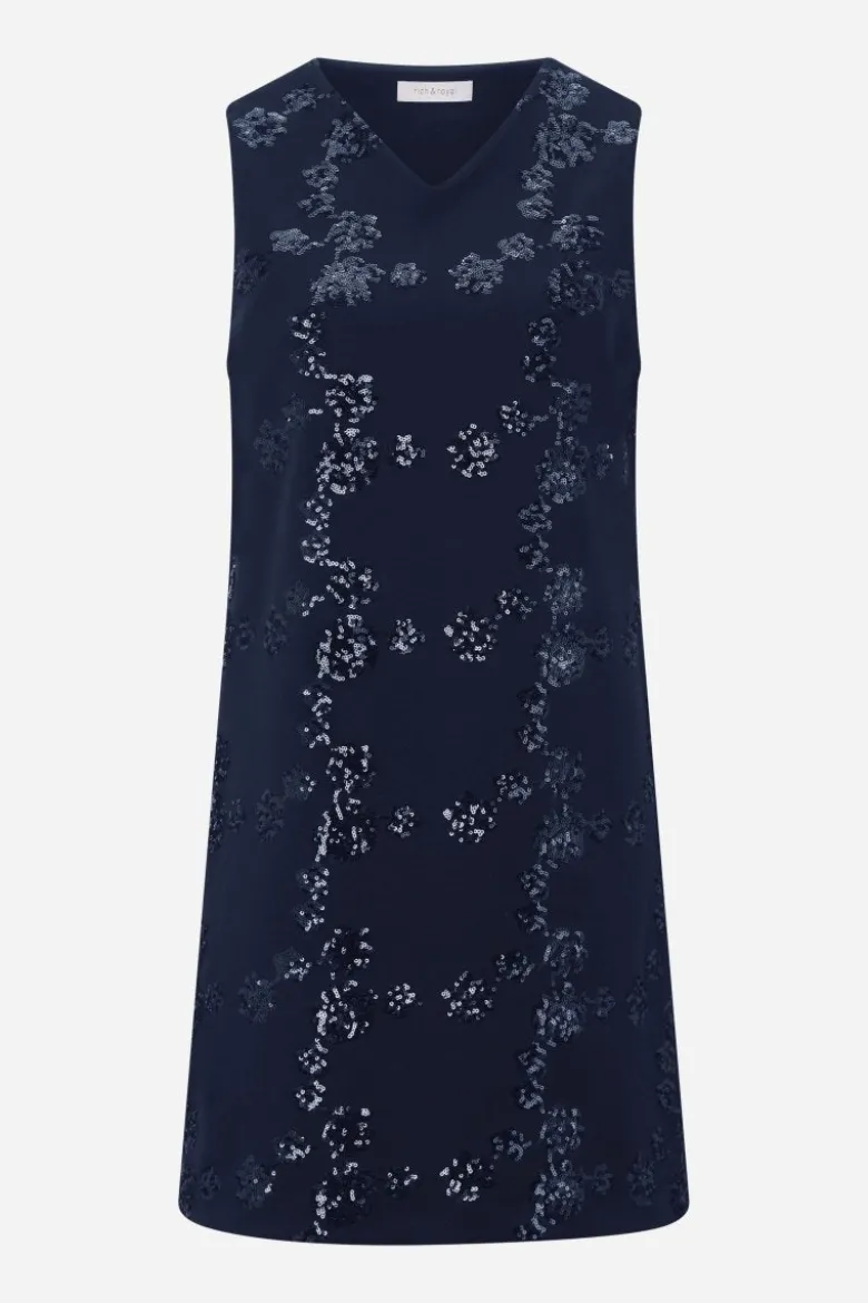Minikleid mit Paillettenverzierung