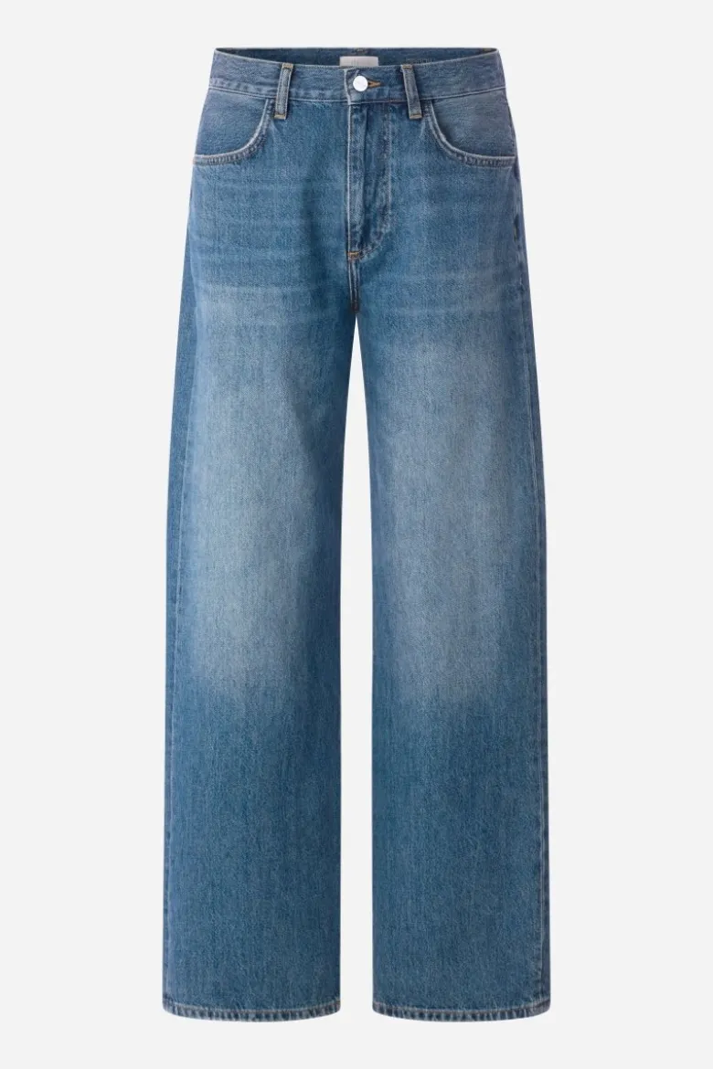 Mittelblaue Jeans mit Front-Wash