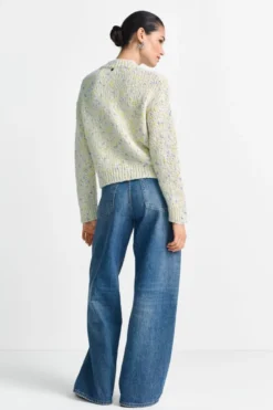 Mittelblaue Jeans mit Front-Wash