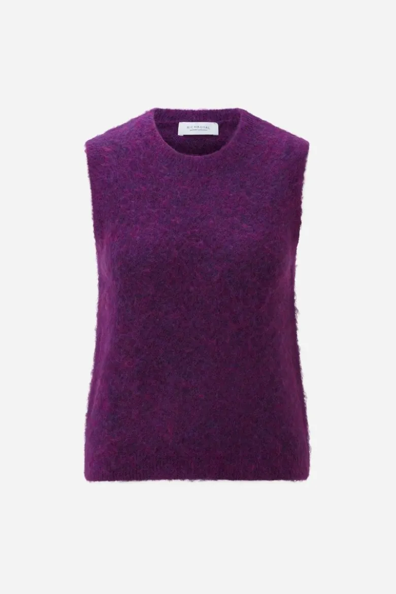 Mohair-Pullunder mit Rundhalsausschnitt