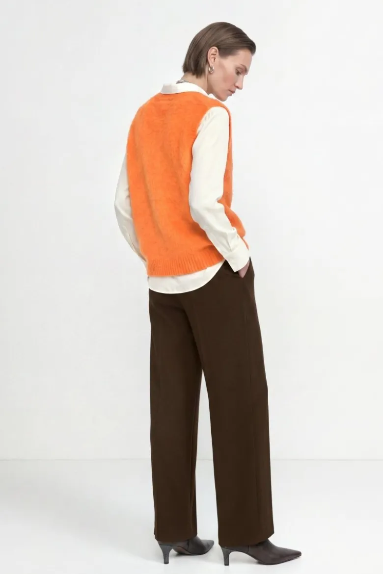 Mohair-Pullunder mit Rundhalsausschnitt