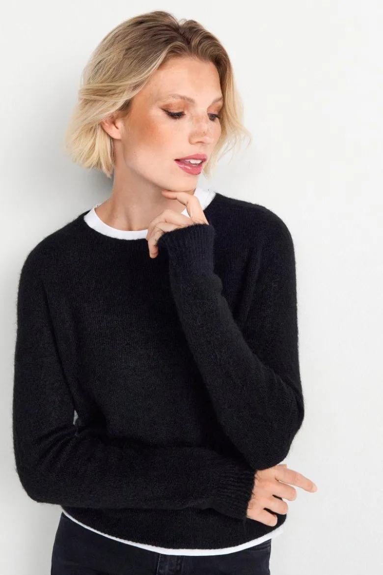 Nahtloser Strickpullover
