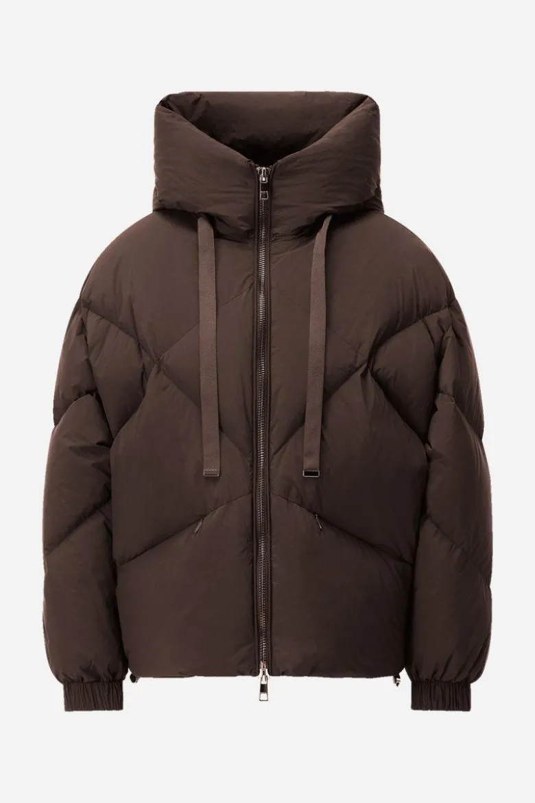 Oversized Daunenjacke mit Kapuze