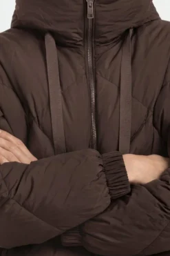 Oversized Daunenjacke mit Kapuze