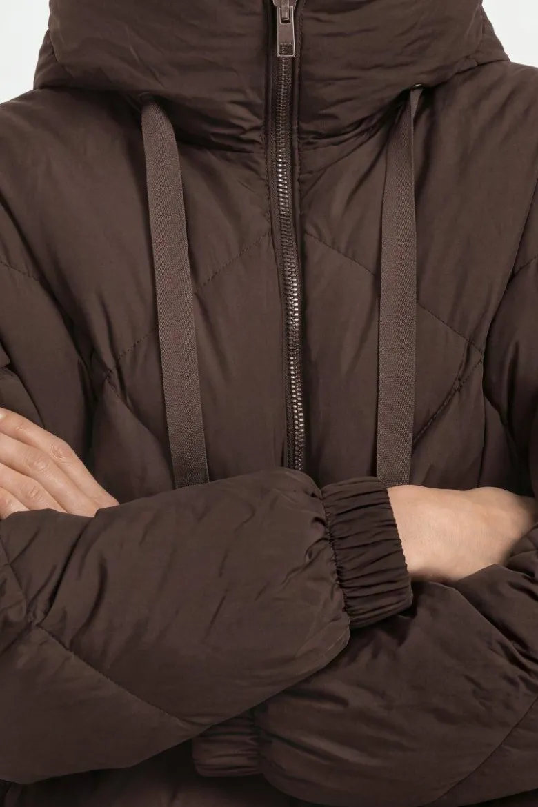 Oversized Daunenjacke mit Kapuze