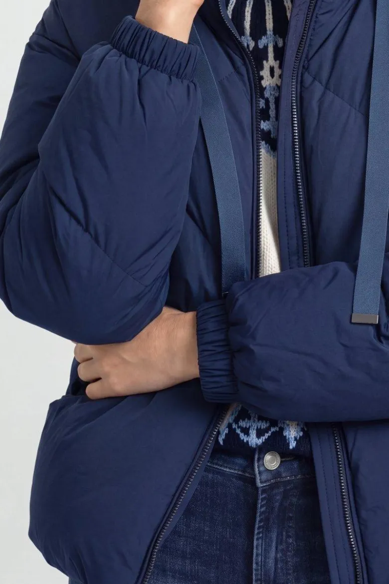 Oversized Daunenjacke mit Kapuze