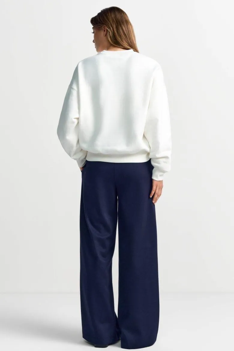 Oversize-Sweater mit Stickerei