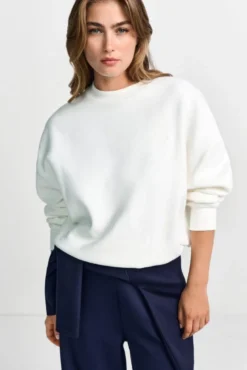 Oversize-Sweater mit Stickerei