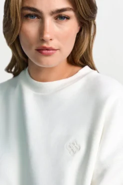 Oversize-Sweater mit Stickerei