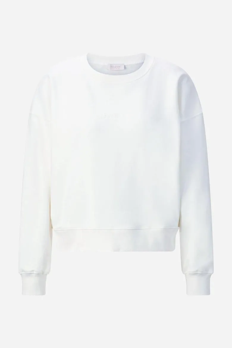 Oversize-Sweater mit Stickerei