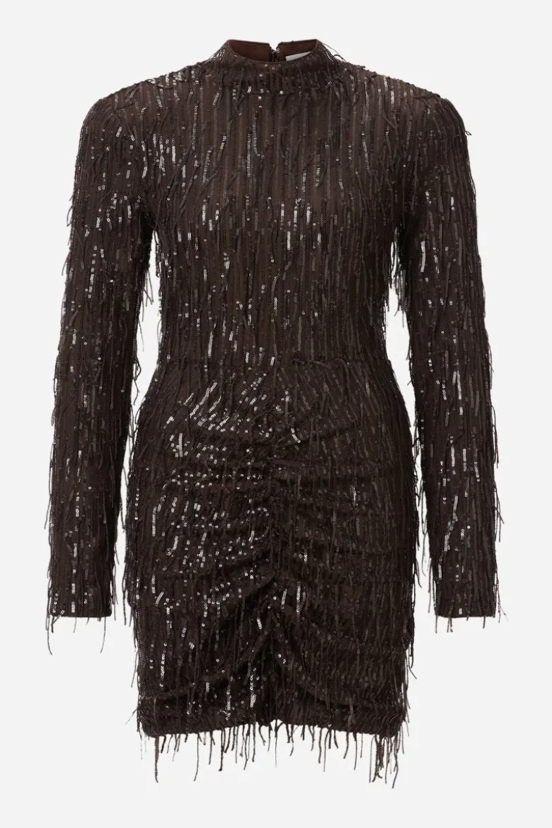 Paillettenkleid mit Fransen