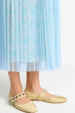 Plissierter Midirock