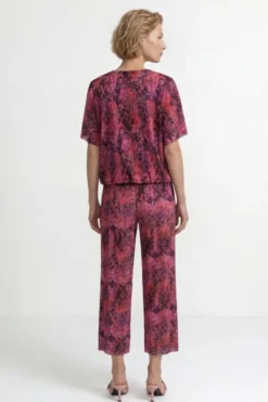 Plissierte Stoffhose