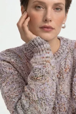 Pullover mit Zopfmuster