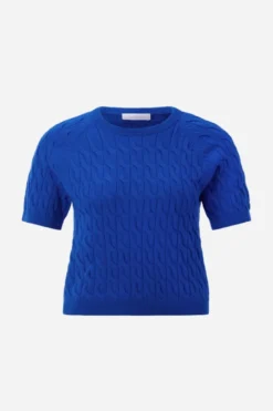 Pullover mit Zopfstrick