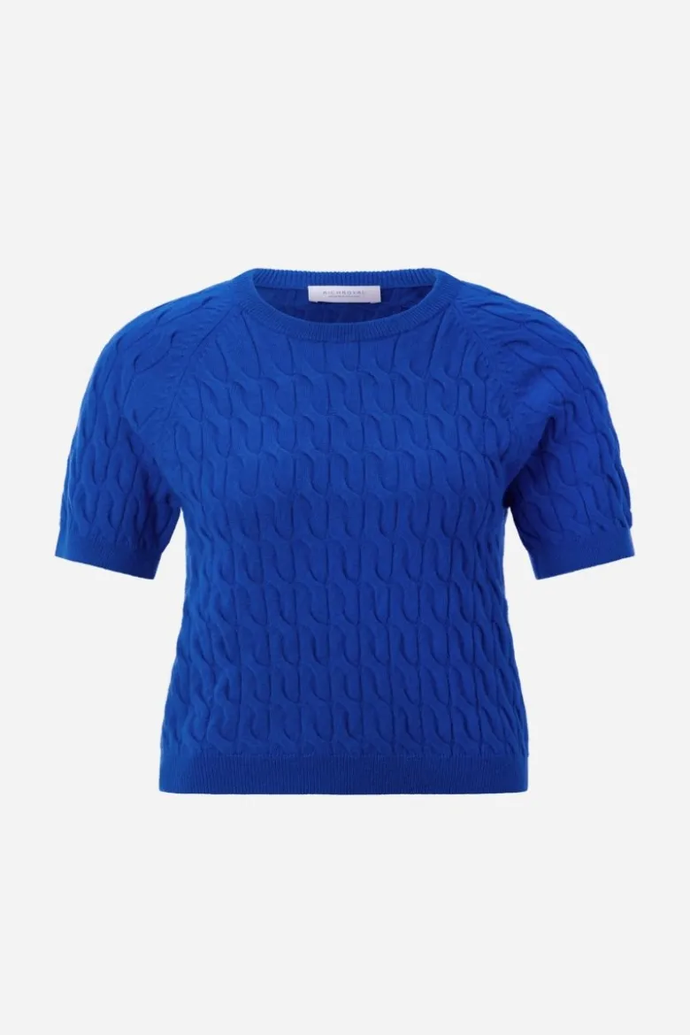 Pullover mit Zopfstrick