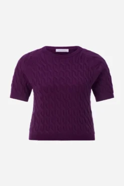 Pullover mit Zopfstrick