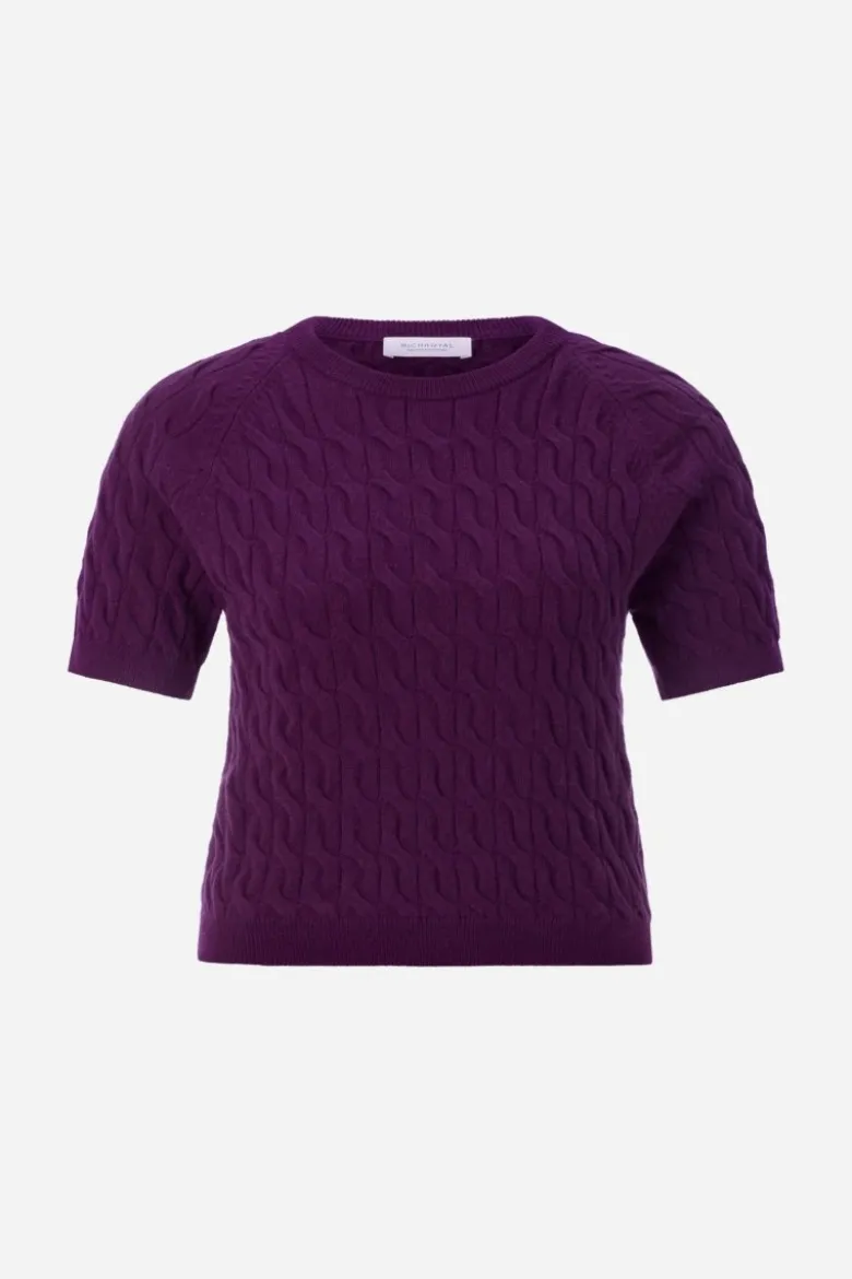 Pullover mit Zopfstrick