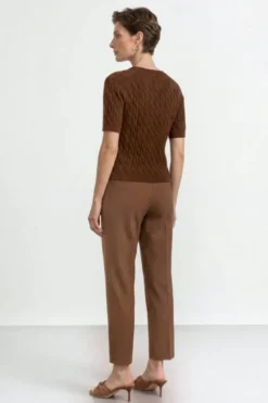 Pullover mit Zopfstrick