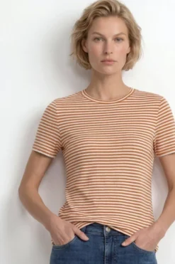 Ringelshirt mit Glanzgarn