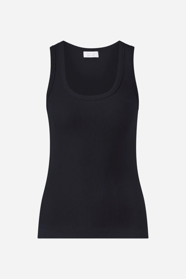 Ripp-Tanktop mit Rundhalsausschnitt
