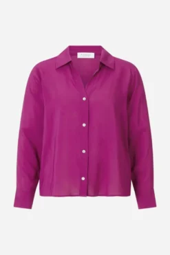 Schimmernde Hemdbluse