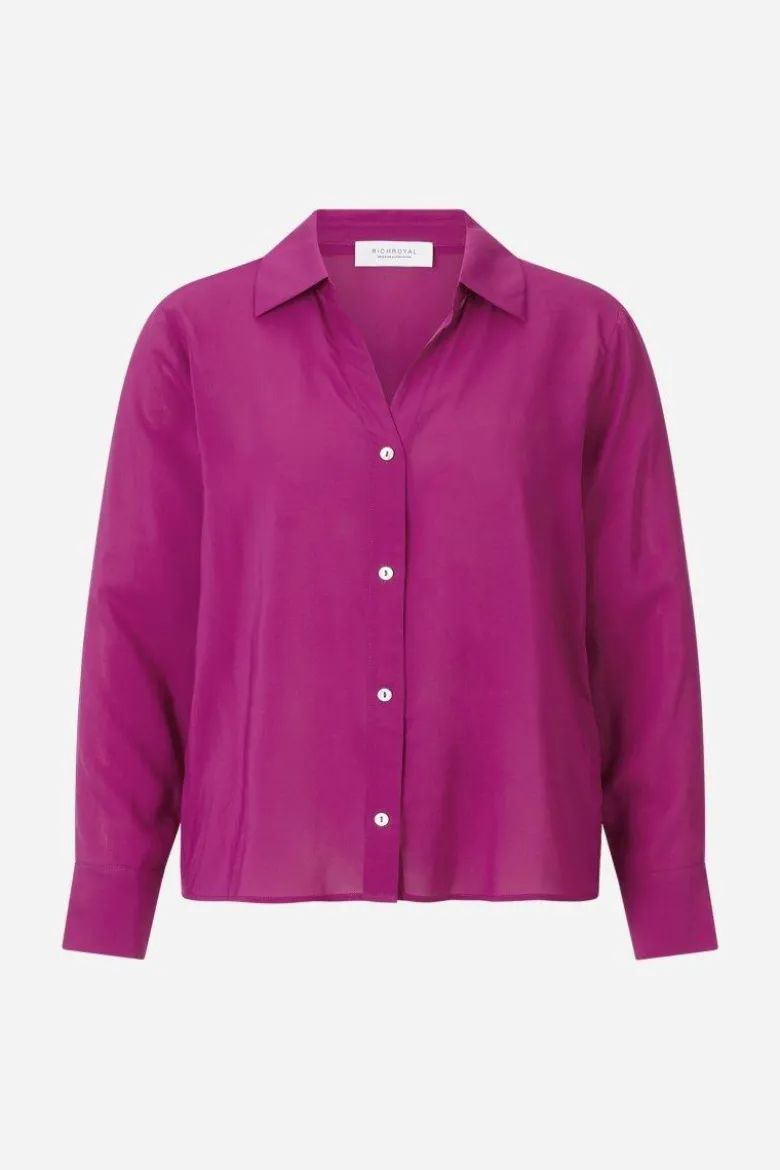 Schimmernde Hemdbluse