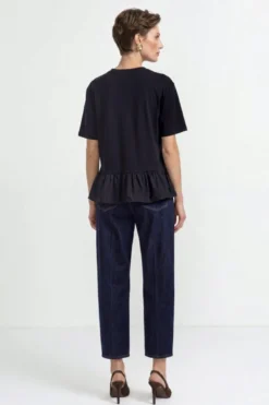 Shirt mit Volantsaum
