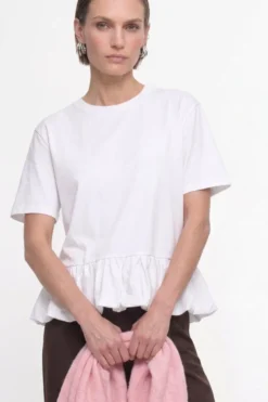 Shirt mit Volantsaum