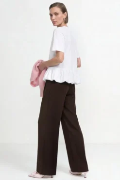 Shirt mit Volantsaum