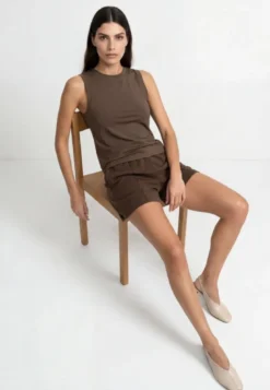Shorts mit Bundfalten