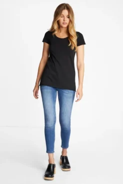 Slub-T-Shirt aus Baumwolle