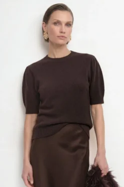 Strickpullover mit Puffärmeln